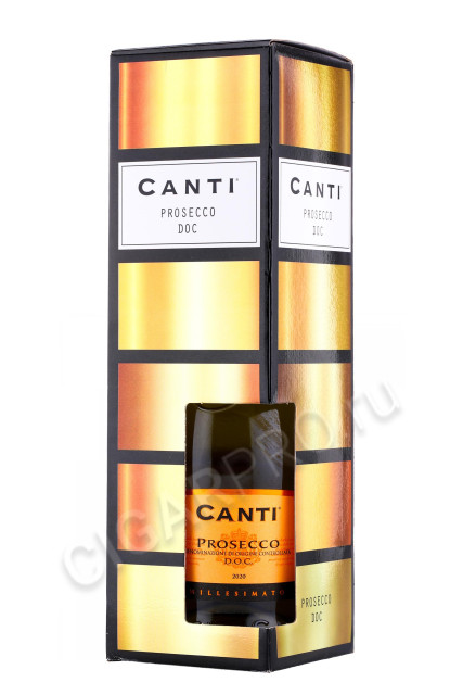 подарочная упаковка игристое вино canti prosecco family doc 0.75л