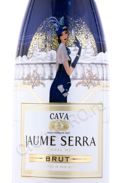 этикетка игристое вино cava jaume serra 0.75л