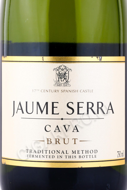 этикетка игристое вино cava jaume serra 0.75л