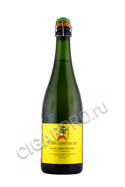 испанское игристое вино clos lentiscus blanc brut nature 0.75л