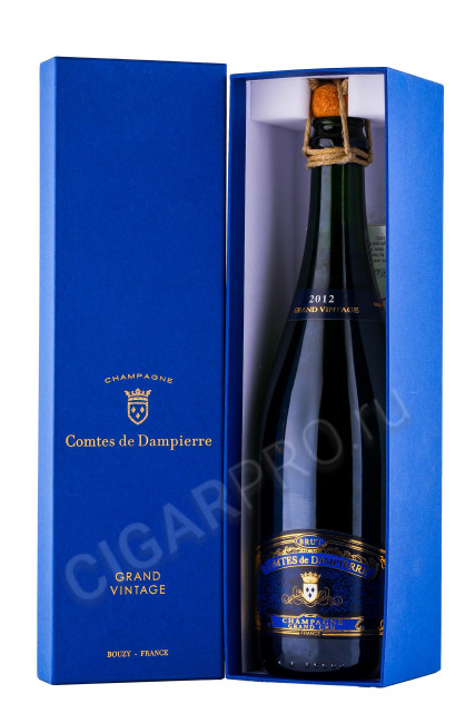 шампанское comte audoin de dampierre cuvee de ambassador grand vintage grand cru 0.75л в подарочной упаковке