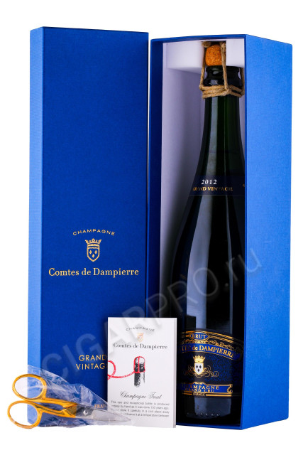 шампанское comte audoin de dampierre cuvee de ambassador grand vintage grand cru 0.75л в подарочной упаковке