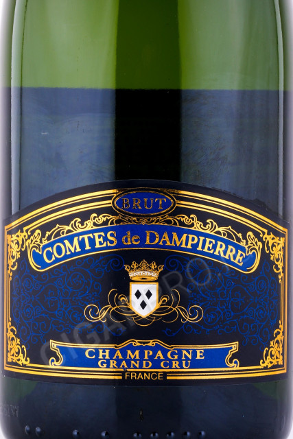 этикетка шампанское comte audoin de dampierre cuvee de ambassador grand vintage grand cru 0.75л
