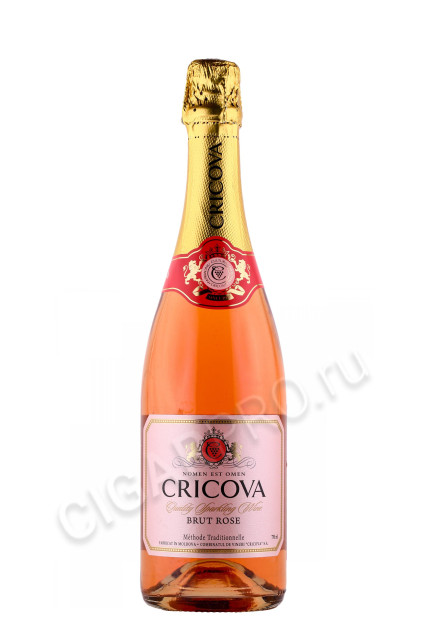 игристое вино cricova brut rose 0.75л