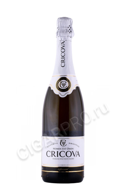 игристое вино cricova white semisweet 0.75л