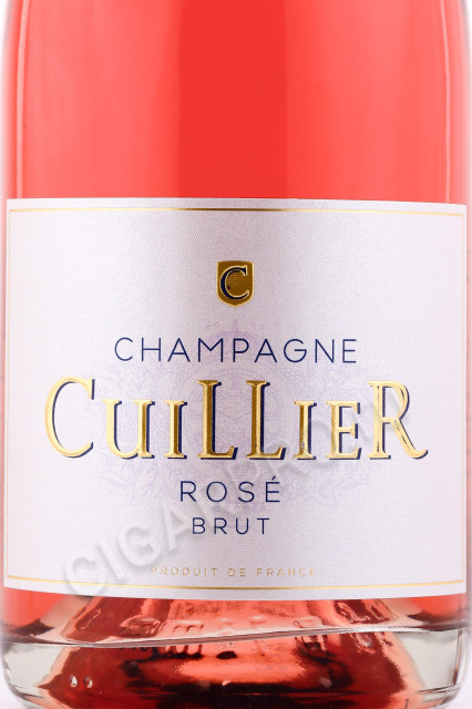 этикетка шампанское cuillier rose 0.75л