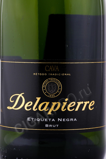 этикетка игристое вино delapierre etiqueta negra brut 0.75л