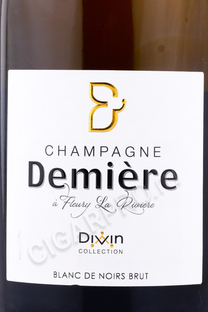 этикетка шампанское demiere divin blanc de noirs 0.75л