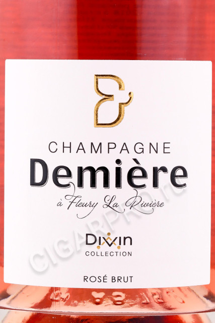 этикетка шампанское demiere divin rose 0.75л
