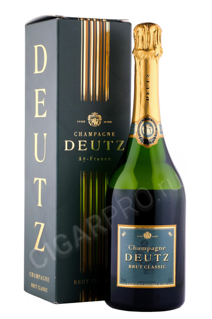 шампанское deutz brut 0.75л в подарочной упаковке