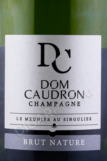 этикетка шампанское dom caudron brut nature 0.75л