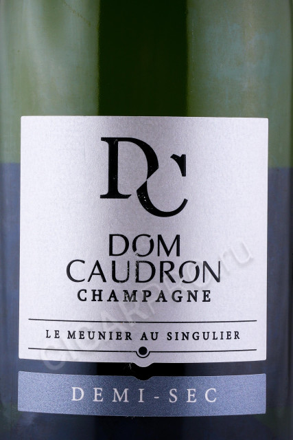 этикетка шампанское dom caudron demi sec 0.75л