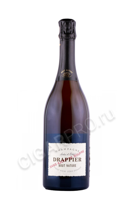 шампанское drappier brut nature zero dosage sans soufre 0.75л