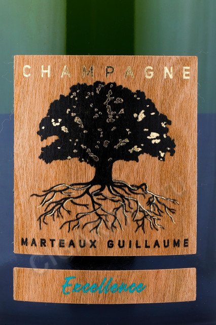 этикетка шампанское guillaume marteaux excellence brut 0.75л