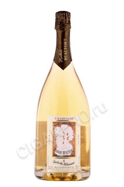 шампанское herbert beaufort cuvee du melomane blanc de blancs bouzy grand cru 1.5л