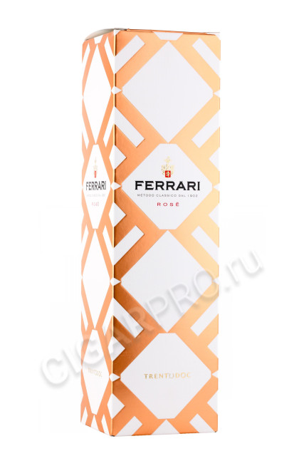 подарочная упаковка игристое вино ferrari rose brut trento doc 0.75л