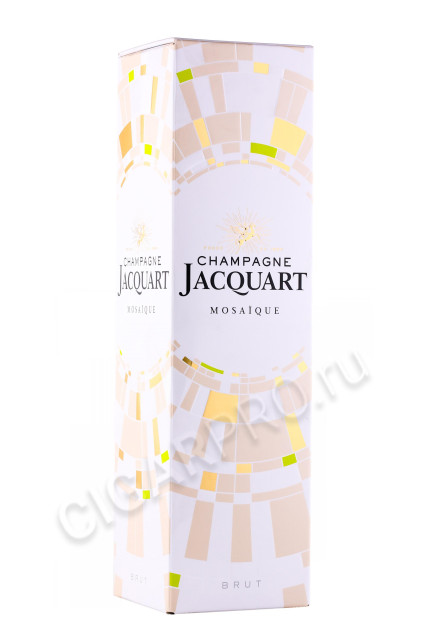подарочная упаковка французское шампанское jacquart brut mosaique 0.75л