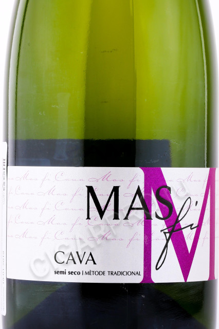 этикетка игристое вино josep masachs cava masfi semi seco 0.75л