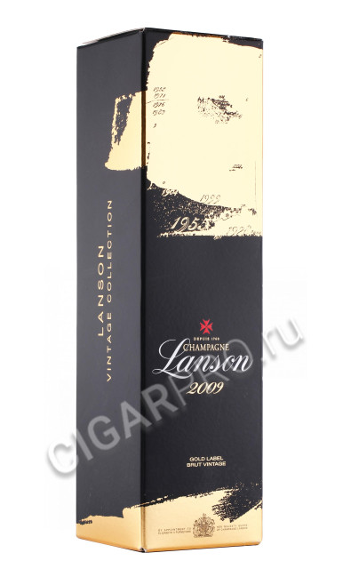 подарочная упаковка шампанское lanson gold label brut vintage 0.75л