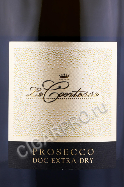 этикетка игристое вино le contesse prosecco treviso extra dry 0.75л