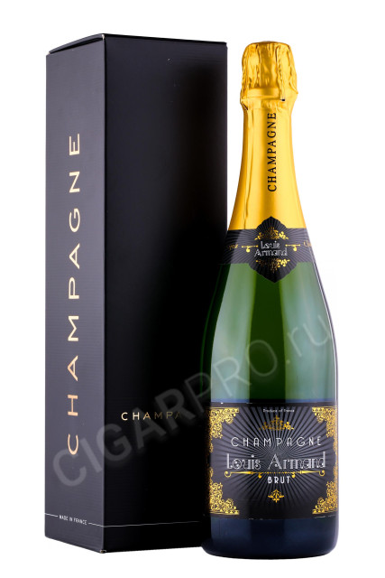 шампанское louis armand brut 0.75л в подарочной упаковке