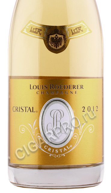 этикетка шампанское louis roederer cristal 0.75л