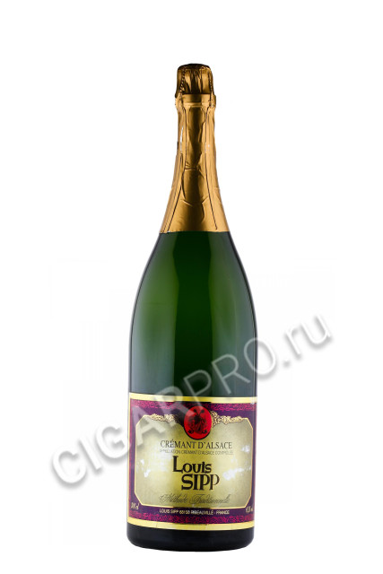 игристое вино louis sipp cremant dalsace brut 3л