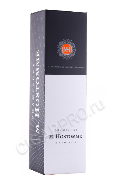 подарочная упаковка французское шампанское m. hostomme brut rose 0.75л