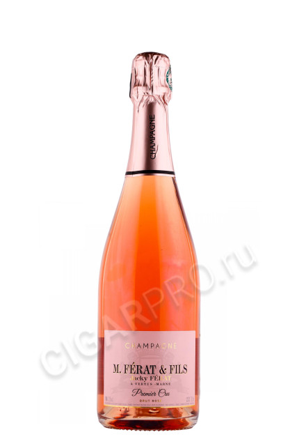 шампанское m ferat fils jacky ferat champagne brut rose premier cru 0.75л