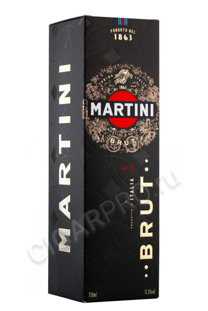 подарочная упаковка итальянское игристое вино martini brut 0.75л