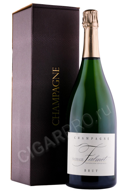 шампанское nathalie falmet cuvee brut 1.5л в подарочной упаковке