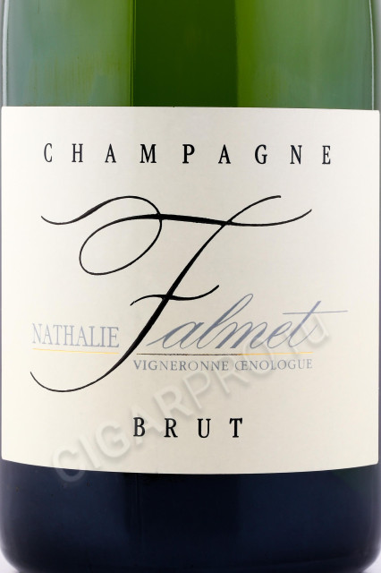 этикетка шампанское nathalie falmet cuvee brut 0.75л