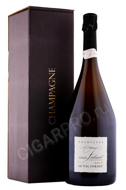 шампанское nathalie falmet cuvee le val cornet 1.5л в подарочной упаковке