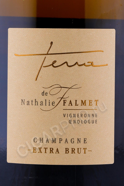 этикетка шампанское nathalie falmet cuvee terra 0.75л