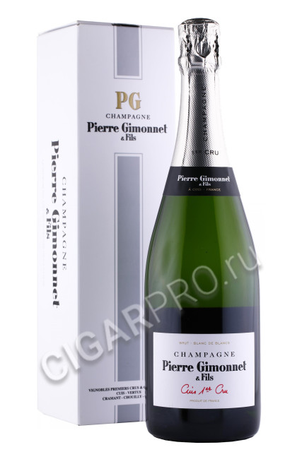шампанское pierre gimonnet & fils cuvee 0.75л в подарочной упаковке