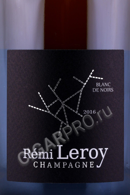 этикетка шампанское remi leroy millesime blanc de noirs brut natur 0.75л