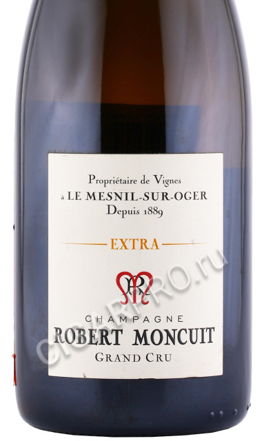 этикетка шампанское robert moncuit 0.75л