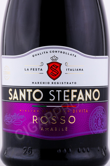 этикетка напиток santo stefano rosso 0.75л