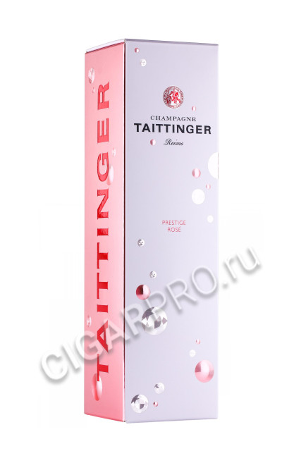подарочная упаковка шампанское taittinger prestige rose brut 0.75л