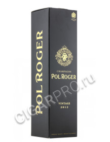 подарочная упаковка pol roger brut vintage 2012
