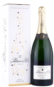 Шампанское Шампань Пальмер энд Ко Брют Резерв 2017г 1.5л в пождарочной упаковке