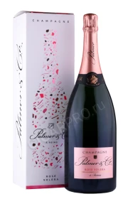 Шампанское Пальмер энд Ко Розе Солера 1.5л в подарочной упаковке