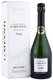 Шампанское Ле Мениль Крю Престиж 2008г 0.75л в подарочной упаковке