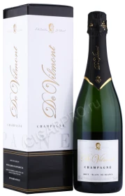 Шампанское Шампань Брют Блан Де Блан Де Вильмонт 0.75л в подарочной упаковке