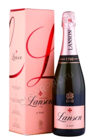 Шампанское Лансон Роуз Лейбл Брют Розе 0.75л в подарочной упаковке