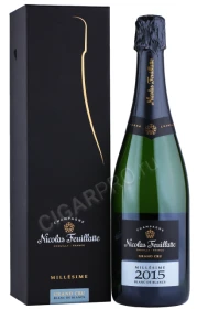 Шампанское Николя Фейят Гран Крю Брют Блан де Блан 2015г 0.75л в подарочной упаковке