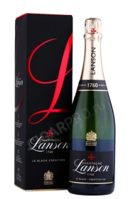 Шампанское Лансон Ле Блэк Креасьон 0.75л в подарочной упаковке