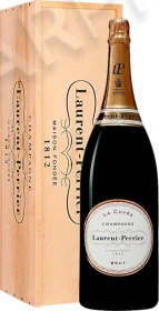 Шампанское Лоран Перье Ла Кюве Брют 6л в деревянной коробке