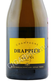 этикетка drappier brut cart d or 0.375л