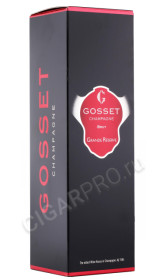 подарочная упаковка шампанское gosset grande brut reserve 0.75л